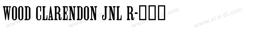 Wood Clarendon JNL R字体转换